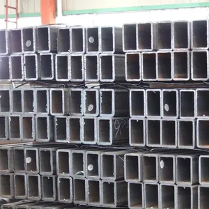 Heavy Wall Welded Square Steel Pipe, Black Carbon Steel ERW Hollow Tube for Machinery Base & Heavy Load Projects thumbnail-1