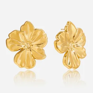 Trendy Water Drop Design Vacuum Earrings in Stainless Steel thumbnail-2