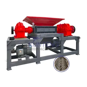 Industrial Shredder Machine for Iron and Steel Hdd Ssd Waste Cloth Can Expanded Polystyrene Shredding Machine Roll Crusher EPC thumbnail-1