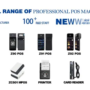 POS Receipt Printer, Handheld PDA Terminal for Support 3G BT WCDMA, With 5in Touchscreen, 58mm Thermal Label Printing for Supermarket Small Business thumbnail-4