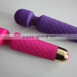 2016 New High Quality Full Silicone Strong Power Magic Wand Vibrator Sex Toys thumbnail-5