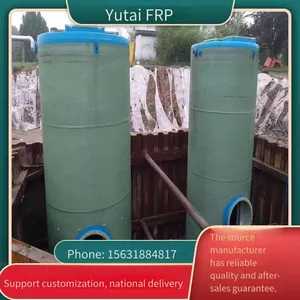 Underground Pumps for Rainwater Drainage, Building Water Supply, and Environmental Protection Equipment. Integrated Prefabricated Pumping Stations. Fiberglass Sewage Treatment. thumbnail-2