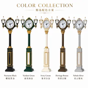 Landscape Street Clock Golf Park Clock Postal Clock thumbnail-3