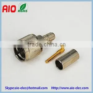 Mini UHF Male Crimp Connector Solder Type thumbnail-1