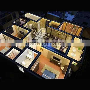 Customized 3D Interior Family Model Scale Model Making Home Layout Model Making 3d Building Model Miniature thumbnail-1