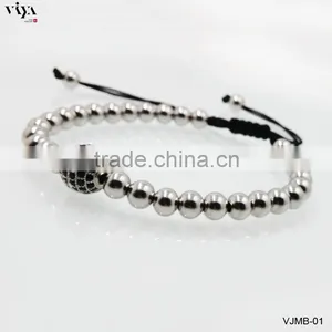 2016 The Best Selling Chinese Knot Beads Bracelet With 316L Stainless Steel Bracelet Jewelry Gifts for Women thumbnail-6