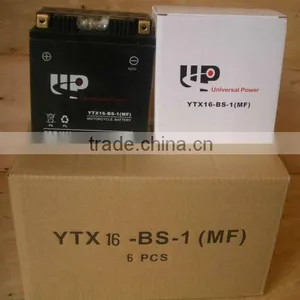 12v 14ah Ytx16-bs Motorcycle Battery thumbnail-1