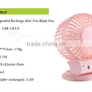 USB Mini Fan Small Table Fan Rechargeable Table Fan thumbnail-6
