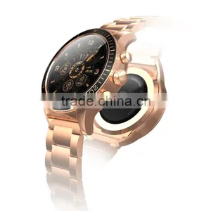 Bluetooth 4.0 300mAh Stainless Steel Round Smart Watch thumbnail-3