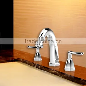 Hot Sale Double Handle Brass Basin Faucet BNF589 thumbnail-1