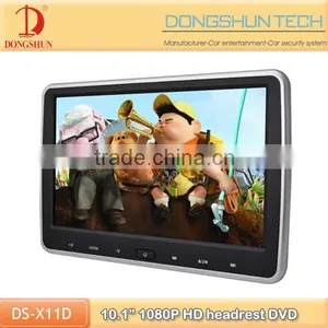 2014 Newest 10.1" 1080P Headrest Car DVD With Touch Button thumbnail-1