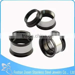 China Manufacturer Medical Steel Gold Screw Fit Flesh Tunnel Ear Plug Stretcher thumbnail-6