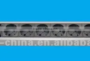 19 Inch 1.5U 6 Way German PDU Socket for Network Cabinet thumbnail-1