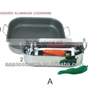 2015 New Products Guangdong Quality Hard Anodized Aluminum Tray With Casting Handle For Wholesale thumbnail-1