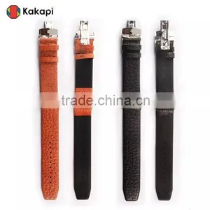 Kakapi Double Buckle Genuine Leather Watch Band Wrist Strap With Watchband Converter For 42MM Apple Watch MT-3914 thumbnail-6