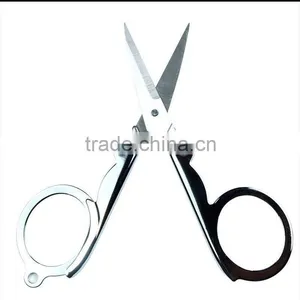 Diamond Spear Hot Sale Home Portable Folding Scissors Mini Folding Foldable Scissors Travel Scissor Color Silver thumbnail-5