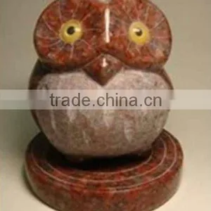 Marble Stone Garden Owl Statues thumbnail-1