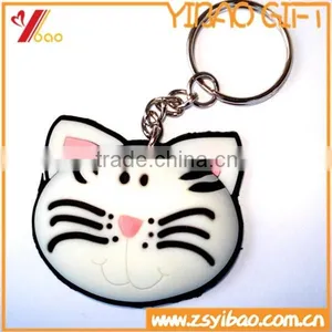 Lovely Cat PVC Keychain/soft PVC Keychain thumbnail-1