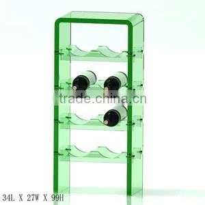GH-RZ249 High QualityAcrylic Wine Bottle Rack Display With Good Quality,hot Sale Acrylic Wine Display Rack thumbnail-3