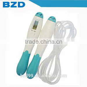 Manufacturer OEM/ODM Smart Sport Fitness PVC Adjustable Digital Step/Distance/ Calorie Rope Skipping Wire Length Counter thumbnail-1