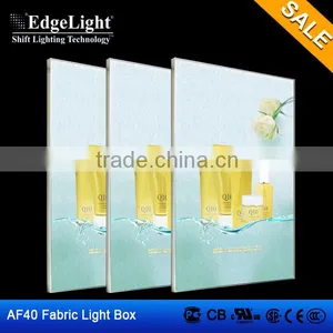 Edgelight Aluminum Frameless Fabric AF40 LED Light Box With High Quality thumbnail-1
