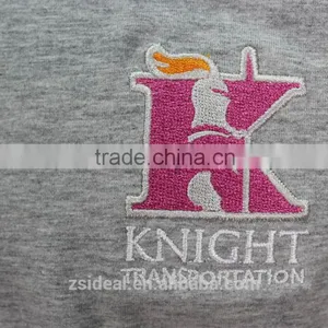 94% Cotton 6% Spandex Rib Collar Custom-made Embroidery T-shirt thumbnail-2
