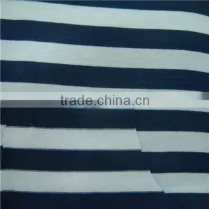 Viscose Spandex Fabric Yarn Dyed Fabric Stripe Single Jersey thumbnail-1