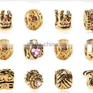 Silver Large Hole Beads thumbnail-1
