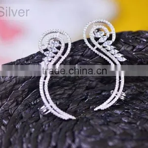 New Model Women Wear Stud Earrings Silver Fashion Jewelry thumbnail-1