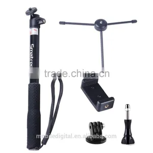 Smatree Gopro Accessories - SmaPole Q3 Telescoping Gopro Pole / Gopro Monopod With Tripod Mount Adapter+ Thumb Screw thumbnail-2