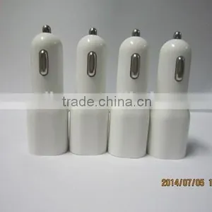 2015 New Design High Quality Factory Prices Rubber Oil Coated Dual Usb Car Charger for Iphone 5 5s, USB Cable Charger thumbnail-4