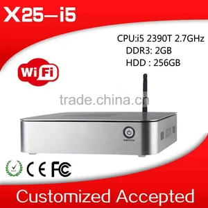 Run Linux/Ubuntu/window 7 Wintel Mini pc pc Mini Mini Desktop 2G RAM 32G SSD X25-I5 2390T thumbnail-1