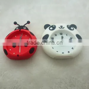 Hot Cheap Colorful Promotional Quartz Mini Silicone Alarm Clock thumbnail-1