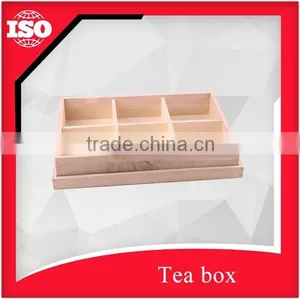 New Design Lid and Printing Logo Wooden Tea Box Storage thumbnail-4