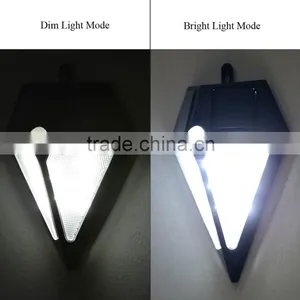 LIADA Outdoor Waterproof 6LEDs Solar Powered Light PIR Motion Sensor Lamp Light Brightness Diamond Shaped Wall Lamp for Balcony thumbnail-4