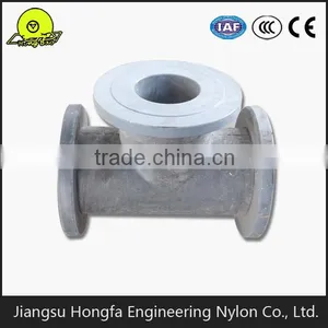 MC Nylon Equal Tee Pipe Joint Flexible Joint for PA6 China Supplier thumbnail-1