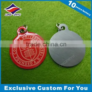 Unique Aluminum University Commemorative Tag Red Printing Epoxy Dogtag thumbnail-1