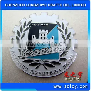Swiss Custom Design Car Badge Emblem/Luxury Car Emblem Car Metal Badge thumbnail-1