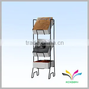 Hot Sale Fashion Store Detachable Metal Wire Floor Rack Display for Newspaper thumbnail-5