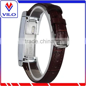 Hot Selling Crocodile Genuine Leather Wristband Replacement Band for Fitbit Alta Band With Metal Frame thumbnail-1