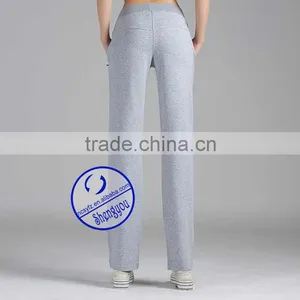 Wholesale Custom 100% Polyester Blank Women Yoga Sweat Pants thumbnail-6