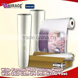 Wide Format Raw Rolling Paper With 260 Gsm 24 Inch X100 Feet thumbnail-1