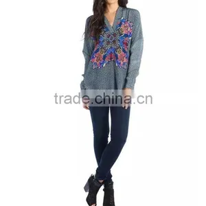 High Quality Wholesale Customaize Free Size Beach Kaftan Moroccan Tunic thumbnail-4