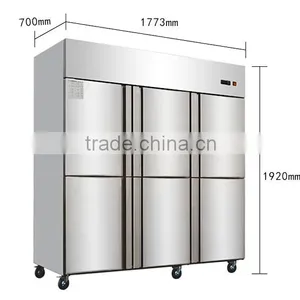 C3 1300L 6-door Upright Commercial Refrigerator Freezer for Restaurant thumbnail-3