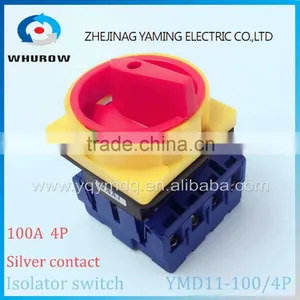 Isolator Switch YMD11-100A/4P Load Break Switch Universal Power Cut off Switch On-off Changeover Cam Switch 8 Sliver Contacts thumbnail-2