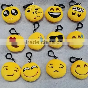 Custom Design Promotional Emoji Plush Keychain thumbnail-3