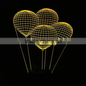 USB Led Night Lamp Balloon 3D Night Lights Seven Colors Changeable Desk Lampara Infantil as Home Decor Creative Gifts thumbnail-3