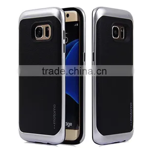 New Products 2016 Motomo New Design For Samsung Galaxy S7 Edge, TPU+PC Leather Vein Case for s7 Edge thumbnail-1