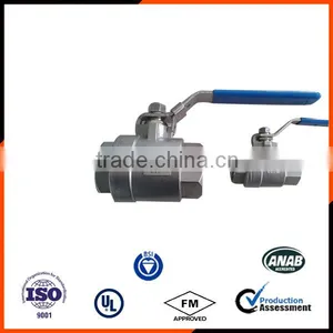 2PC SS304 NPT Thread Ball Valve thumbnail-1