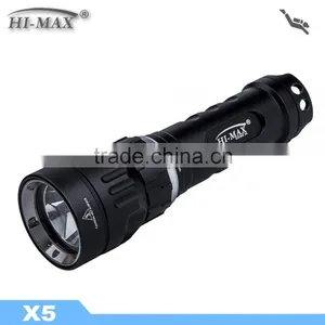 HI-MAX X5 Bright Underwater Waterproof Led Diving Backup Light thumbnail-4